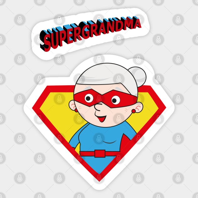 Super Grandma 3 Sticker by grafart